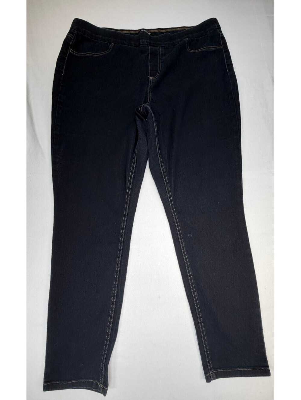 Energie Women's Jeggings High-Rise Dark Wash Pull On Stretch Size 2X Blue